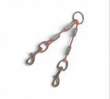 2 DOG COUPLERS (CABLE OR DAYGLO)