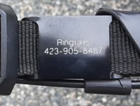 Slide on name plate - Ringtails and Tall Tales Hunting Dog Supply