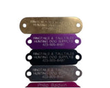 Name plates - Ringtails and Tall Tales Hunting Dog Supply