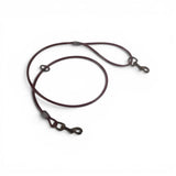3/4 CABLE LEAD WITH BLACK HARDWARE, CENTER RING & 2 SNAPS (STRAIGHT OR CHAIN)