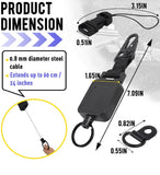CB MIC RETRACTABLE HOLDER