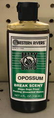 Western Rivers Opossum Break Scent - Ringtails and Tall Tales Hunting, Dog Supply, and Taxidermy