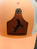 Cattle Tag Leather Patch Hat - Ringtails and Tall Tales Hunting, Dog Supply, and Taxidermy