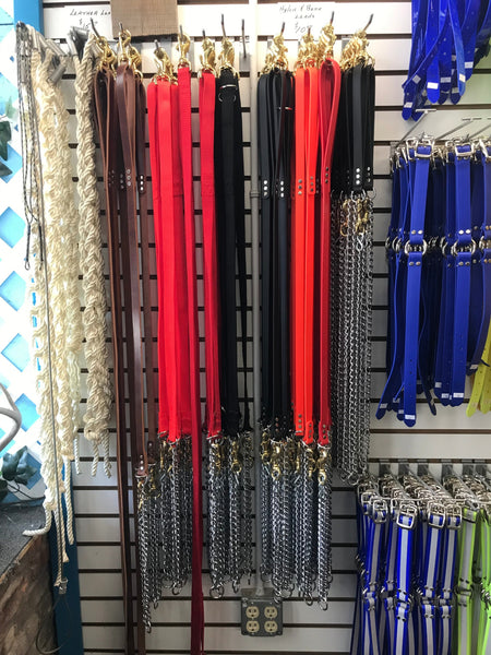 Nylon Lead with Chain - Ringtails and Tall Tales Hunting, Dog Supply, and Taxidermy