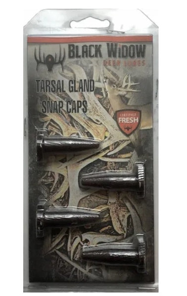 Black Widow Tarsal Gland Snap Caps 4pk. - Ringtails and Tall Tales Hunting, Dog Supply, and Taxidermy
